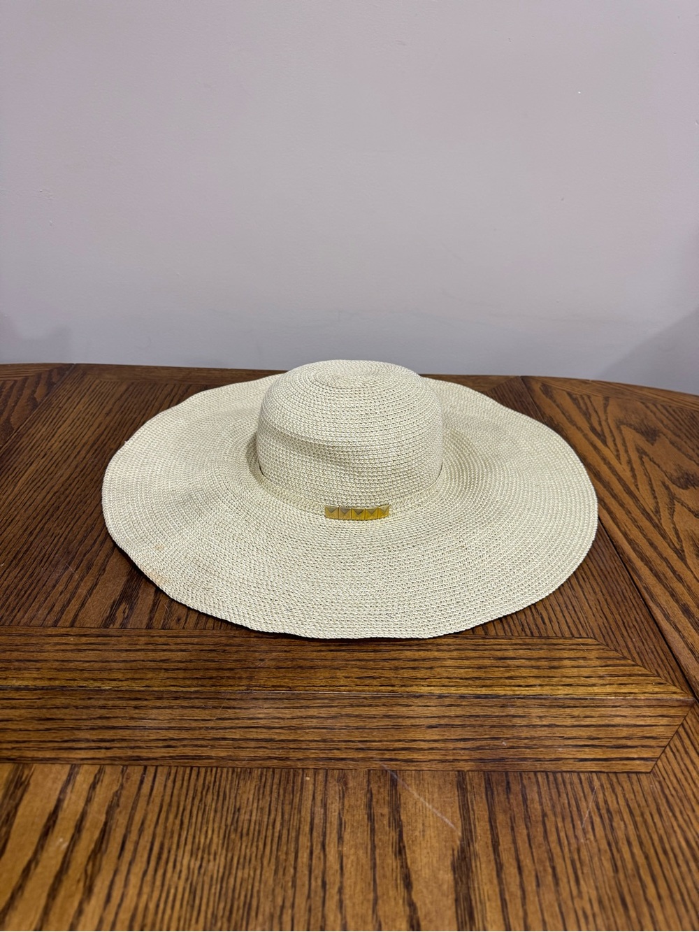 Apt. 9 Wide Brim Straw Sun Hat - Cream